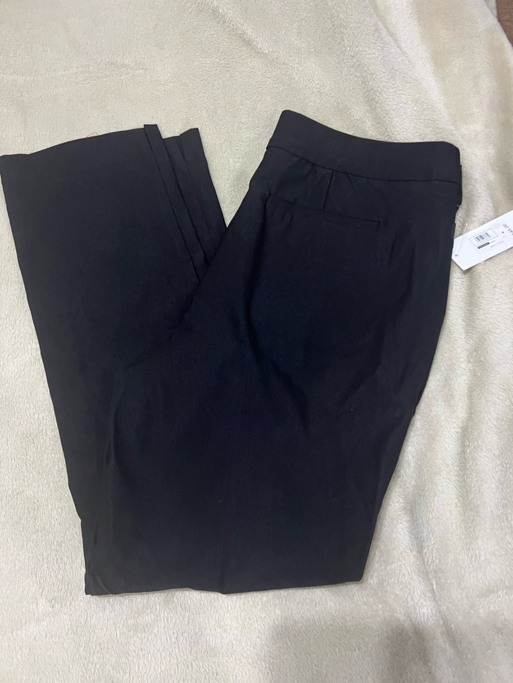 Womens Black Stretch Dress Pants - Classic Straight Fit
